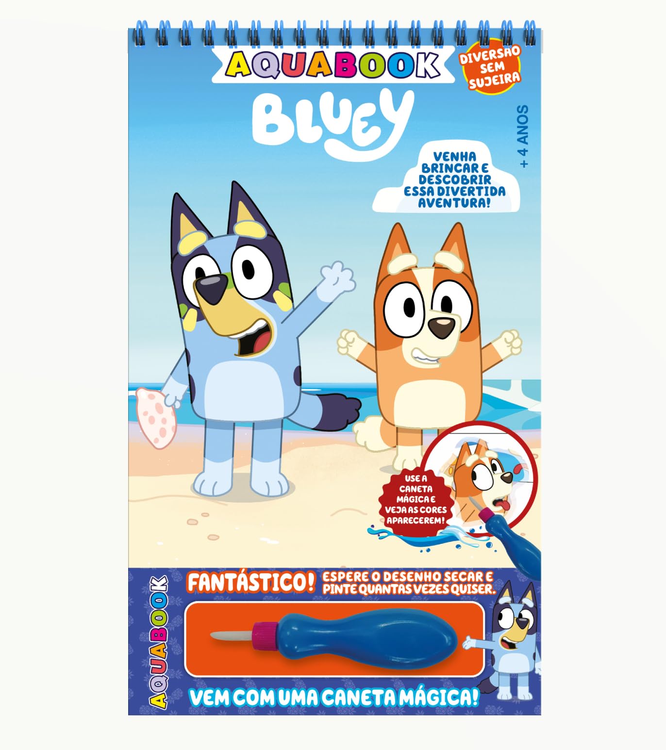 Aquabook Bluey: Livro Mágico com Água