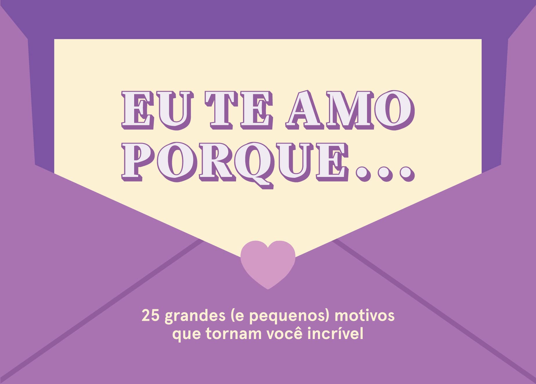 Livro de Motivos 'Eu te amo porque...'