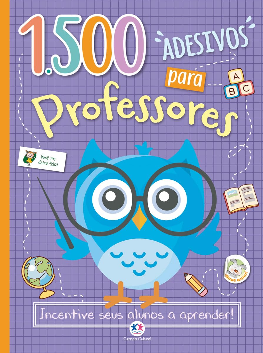 1500 Adesivos de Incentivo Pedagógico