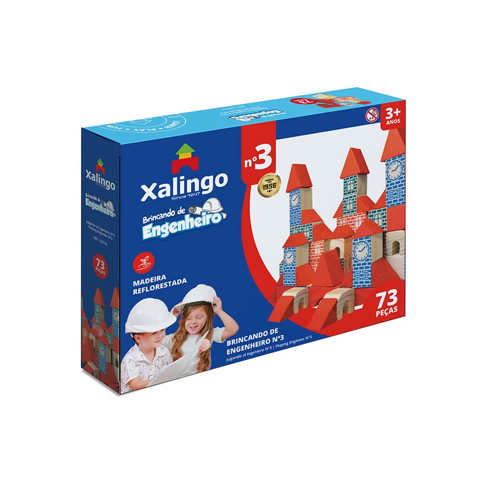 5. Brincando de Engenheiro 73 Peças Xalingo
