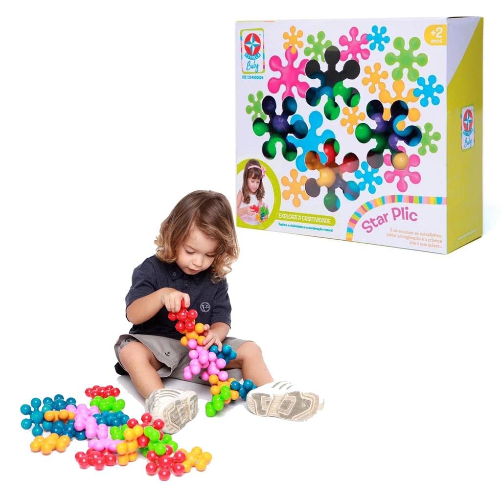 Brinquedos Estrela Star Plic Blocos de Montar
