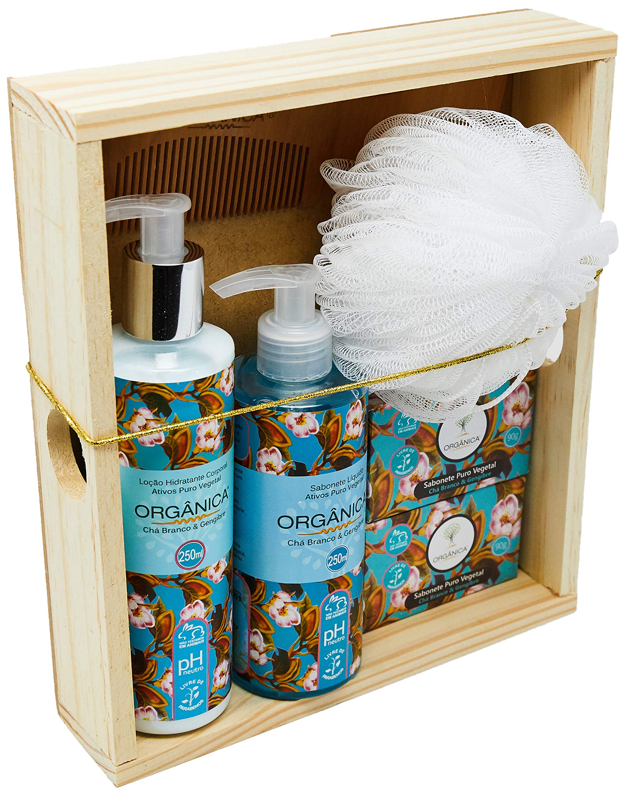 Kit Banho Orgânica Chá Branco e Gengibre