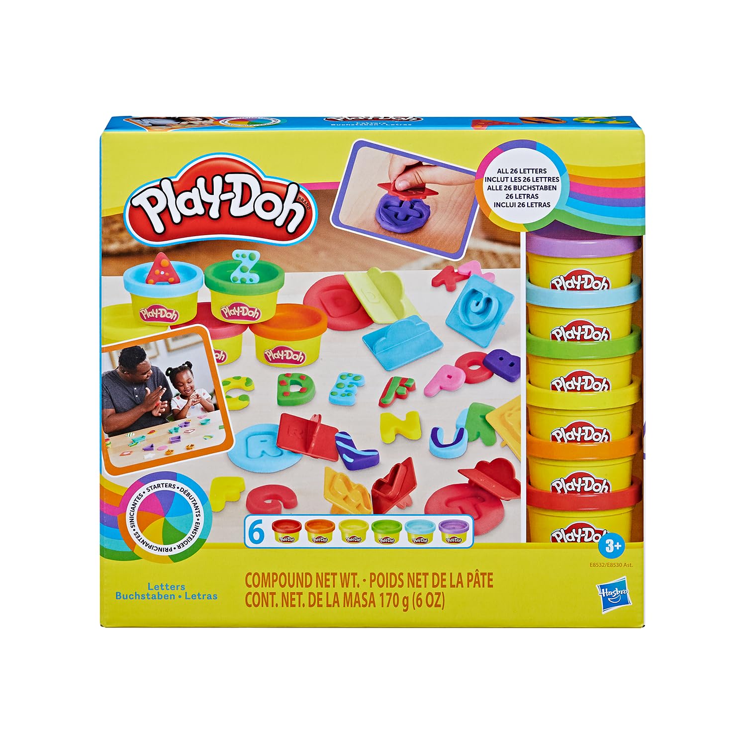 Play-Doh Kit Inicial de Letras com 26 Carimbos