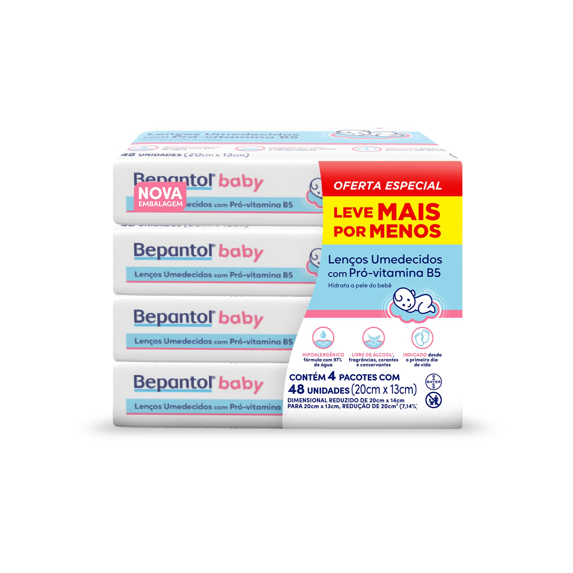 Bepantol Baby Kit 192 Lenços Umedecidos