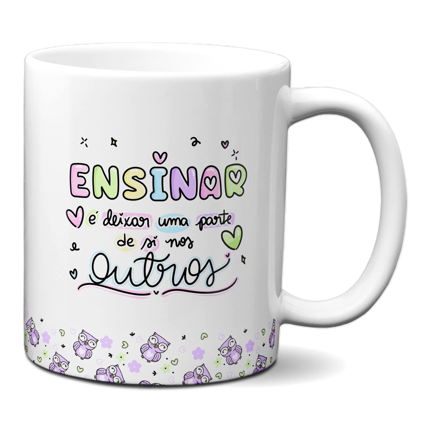 Caneca Ensinar é Deixar uma Parte de Si