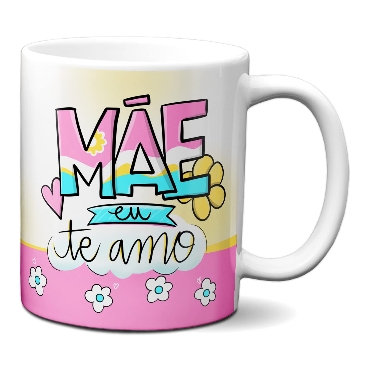 Caneca Bonita Dia Das Mães Presente Mãe Eu Te Amo