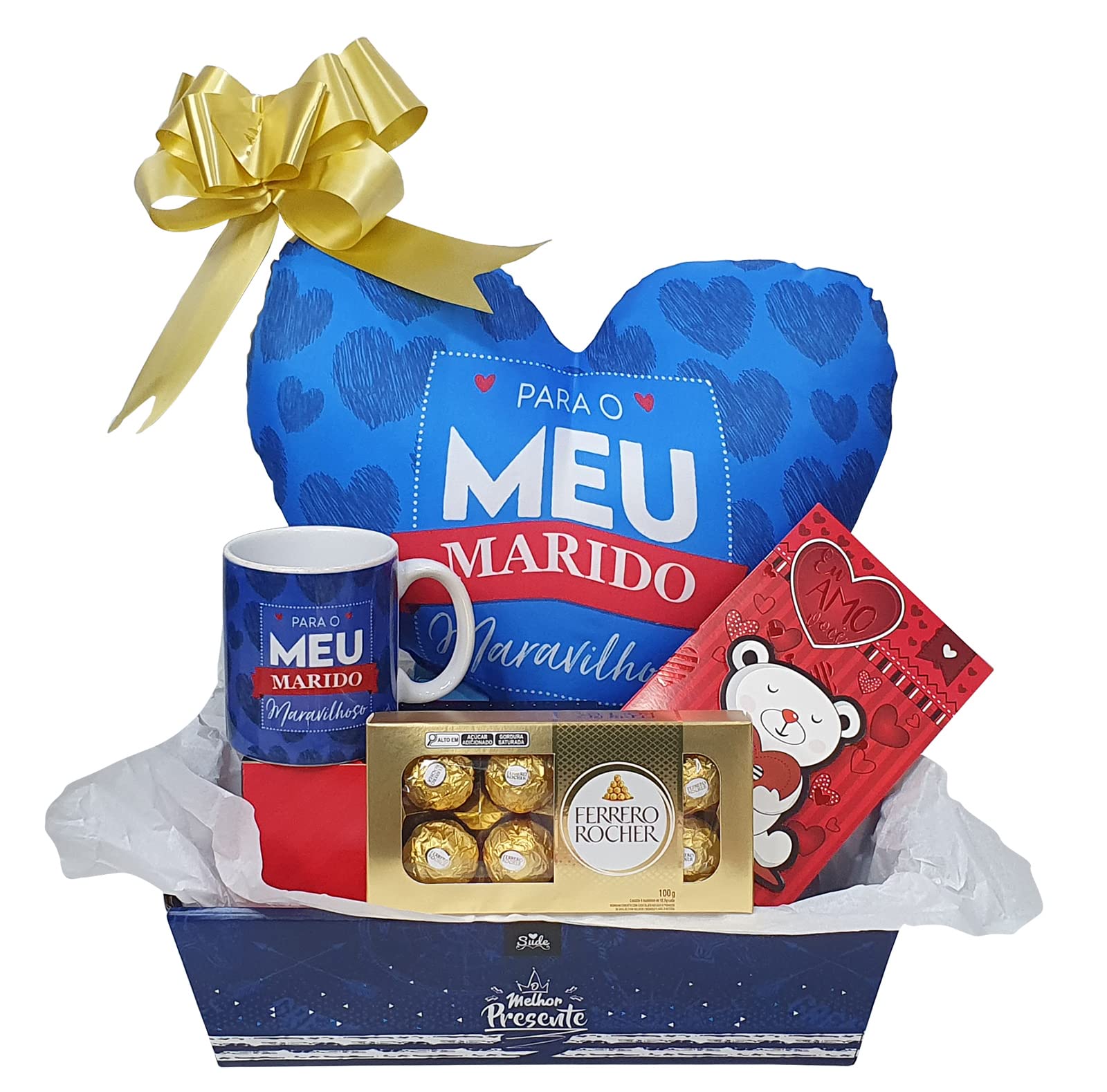 Kit Presente Marido Almofada Caneca Chocolate