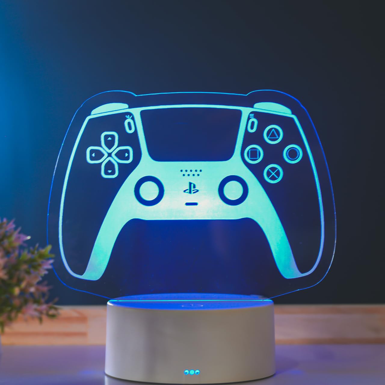 Luminária LED 3D Controle Videogame