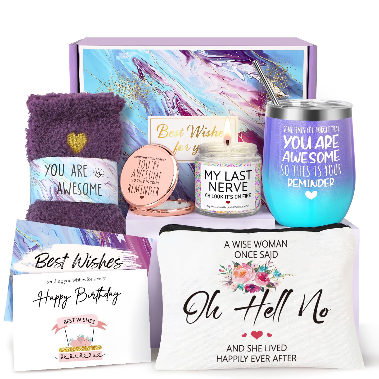 Cesta de Presentes de Aniversário para Mulheres