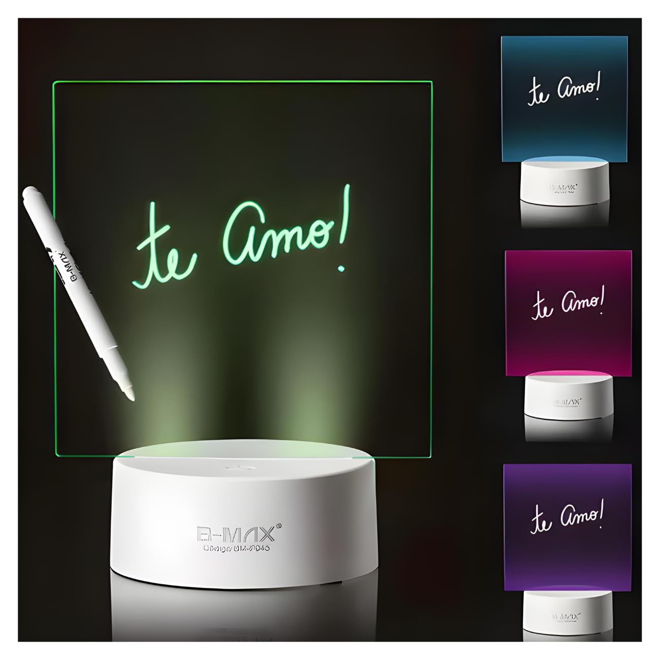 Luminária LED 3D Personalizável Para Escrever