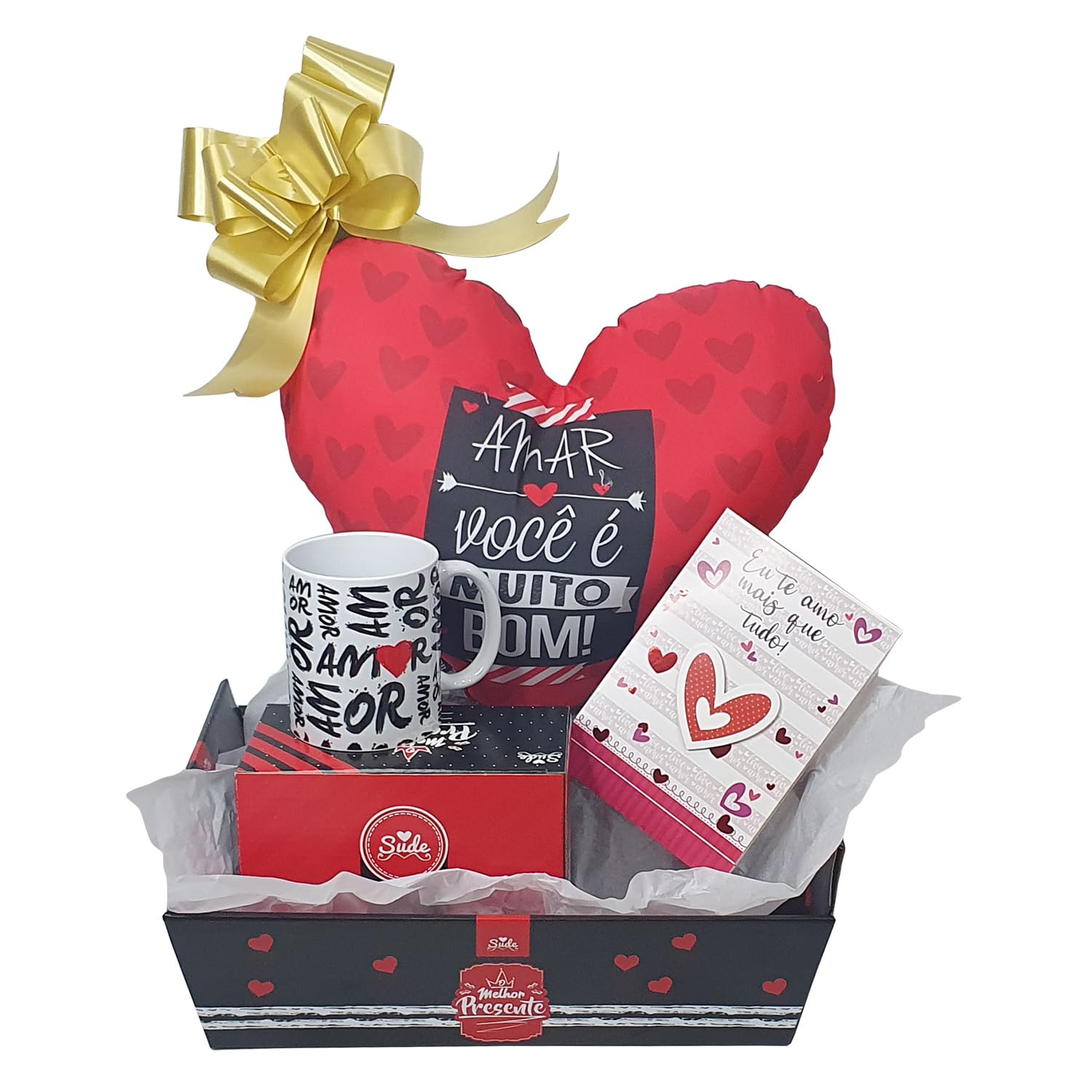 Kit De Amor Almofada E Caneca Cesta