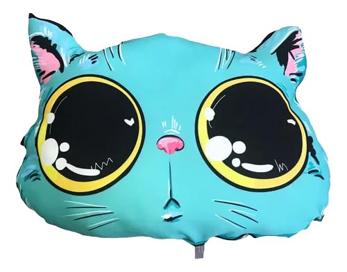 Almofada De Bichinho Gato (Azul) - Decoração Presente