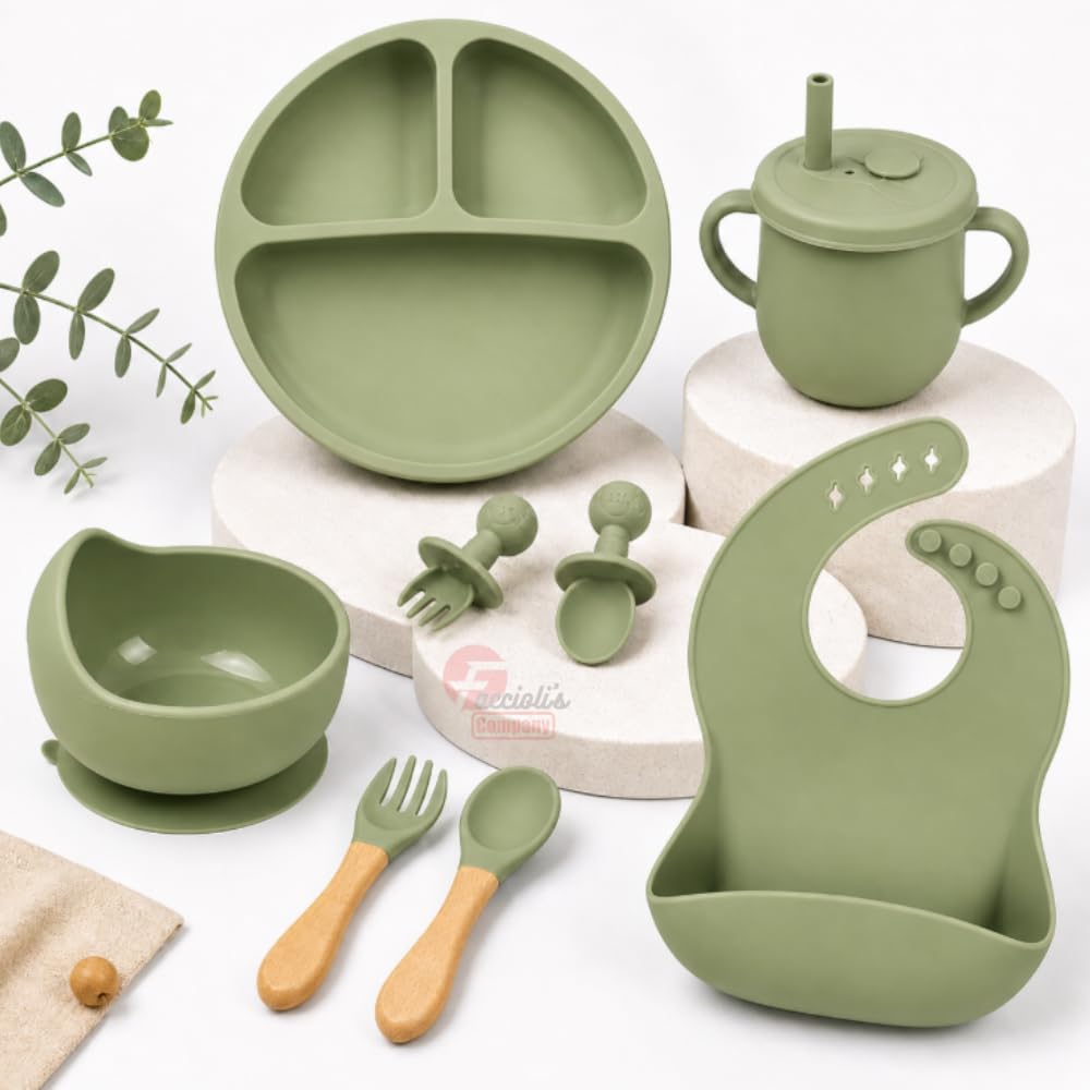 Kit Introdução Alimentar 8 Peças Premium em Silicone