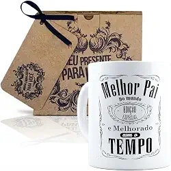 Caneca Melhor Pai do Mundo com Embalagem