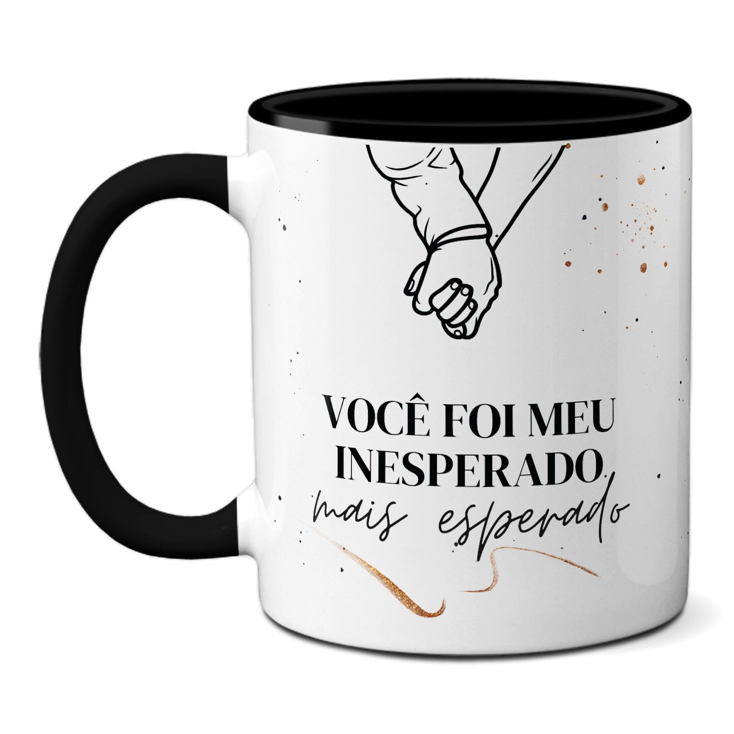 Caneca Namorados Você Foi Meu Inesperado Mais Esperado (ASIN: B0DJFSSY39)