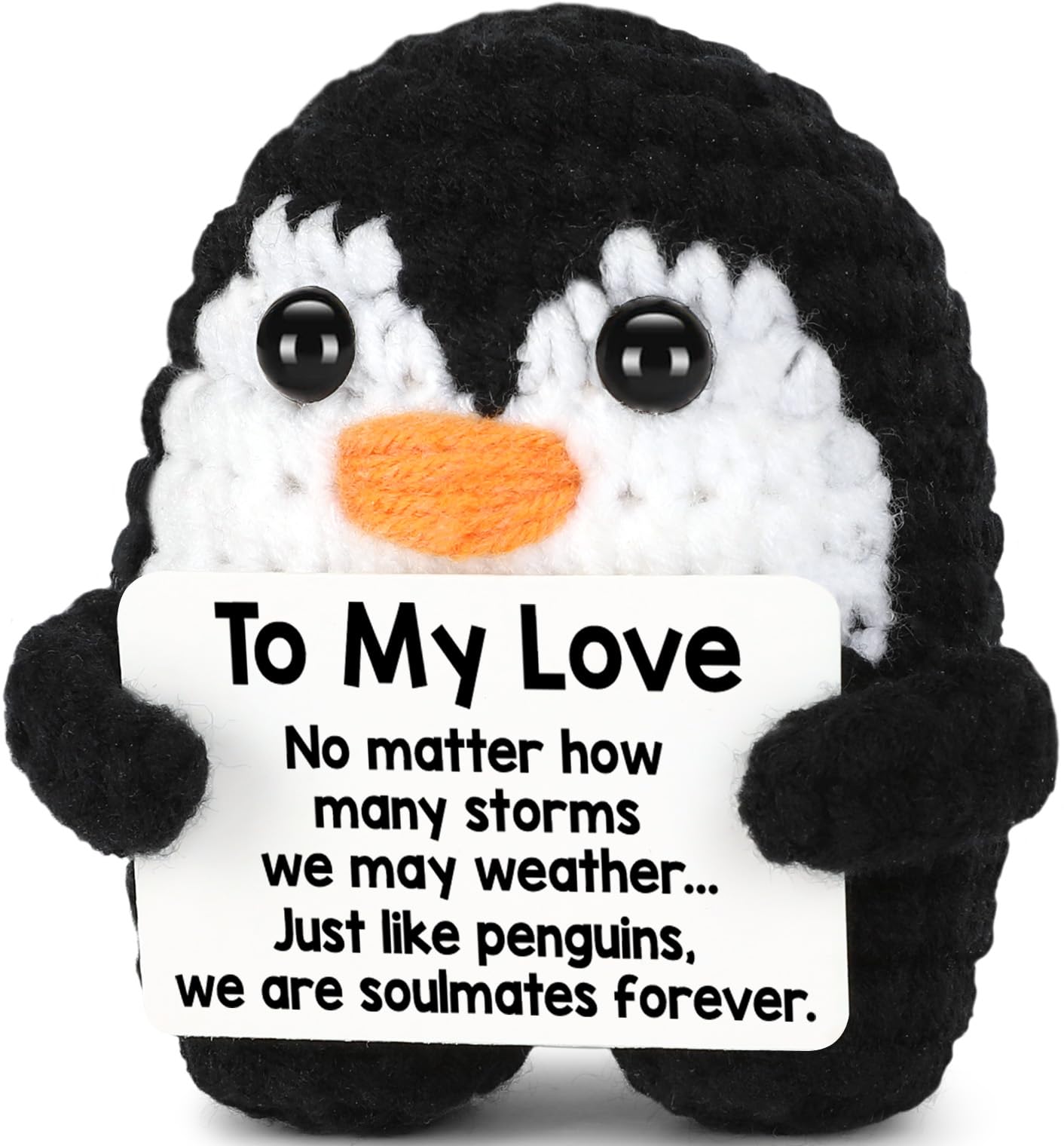 Pinguim de Crochê Feito à Mão