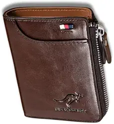 Carteira Masculina Antifurto RFID Couro