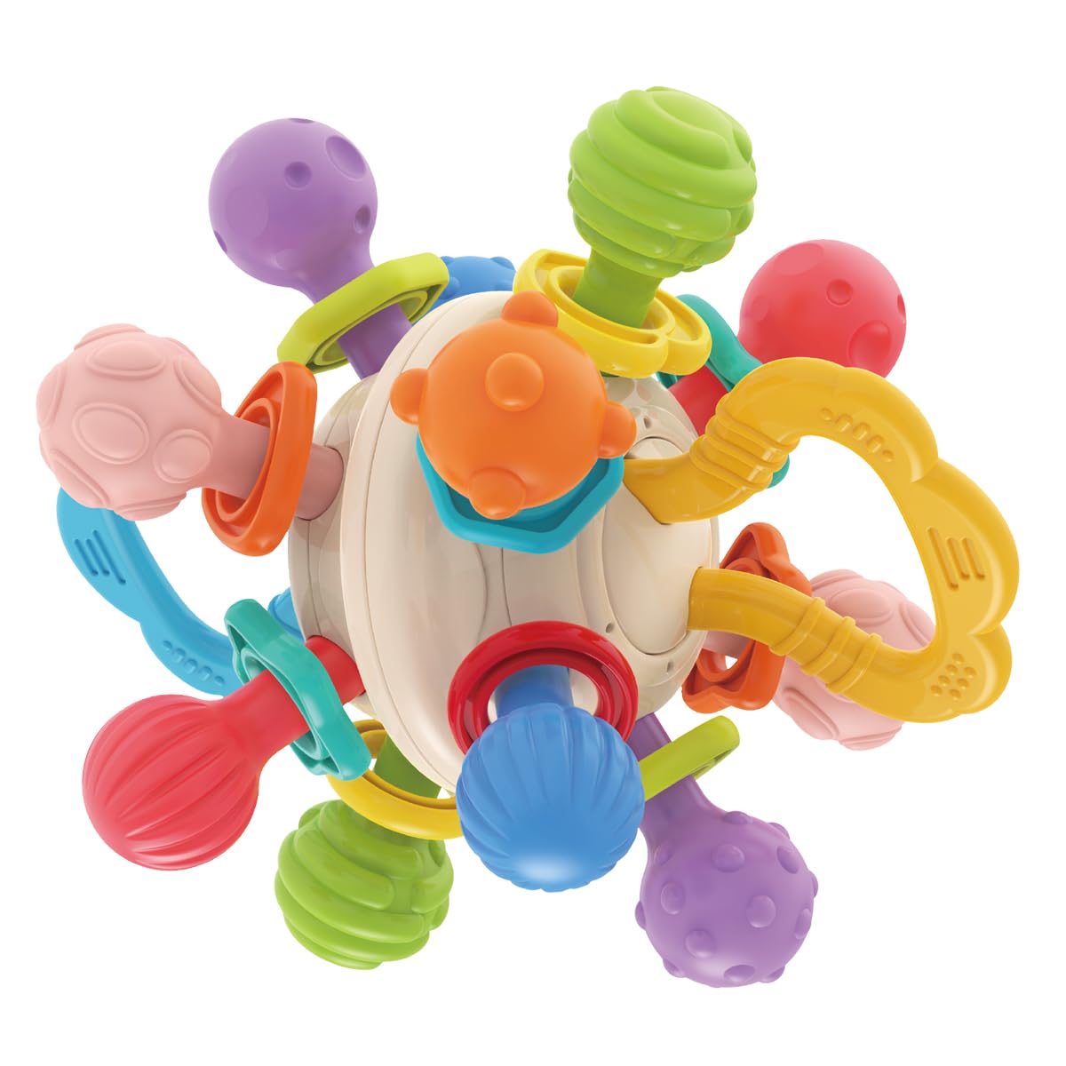 Mordedor Chocalho Bola Sensorial Maxi Baby