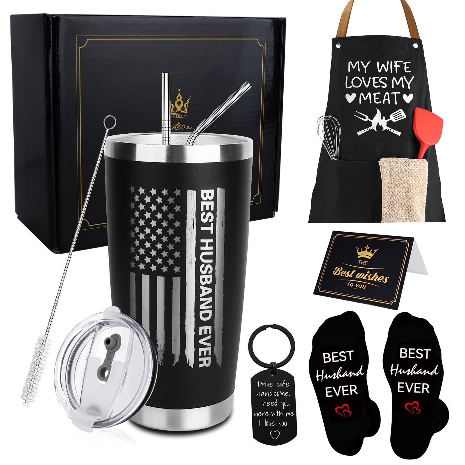 Kit de Presentes para Marido com 8 Peças