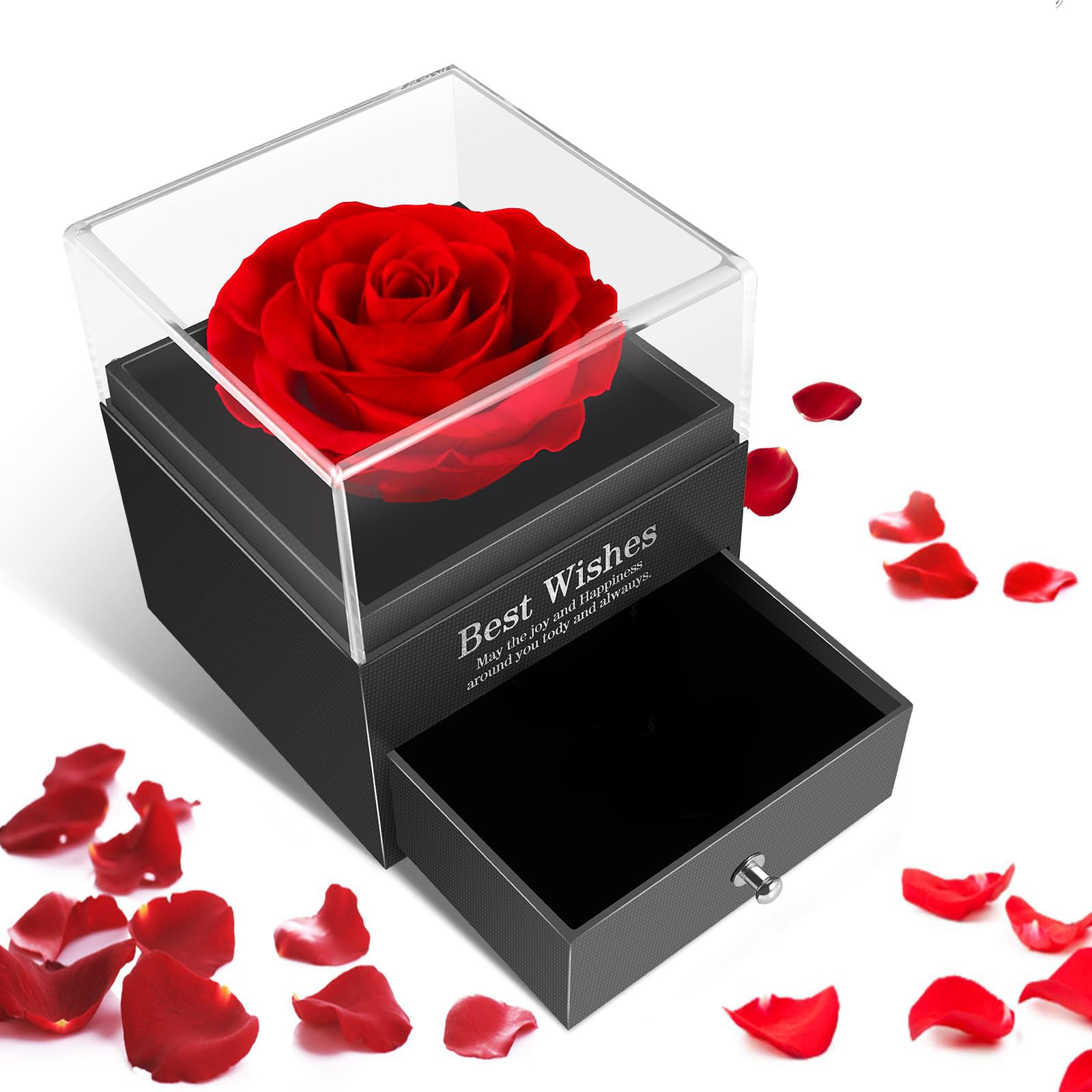 Caixa Rosa Eterna com Joia (ASIN: B0DPYZQW3F)