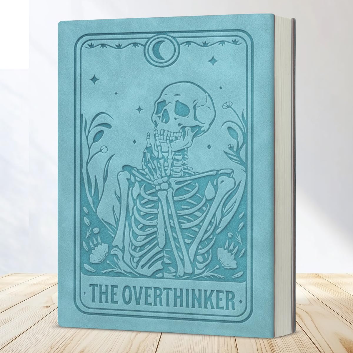 Caderno Gótico O Overthinker Capa Azul