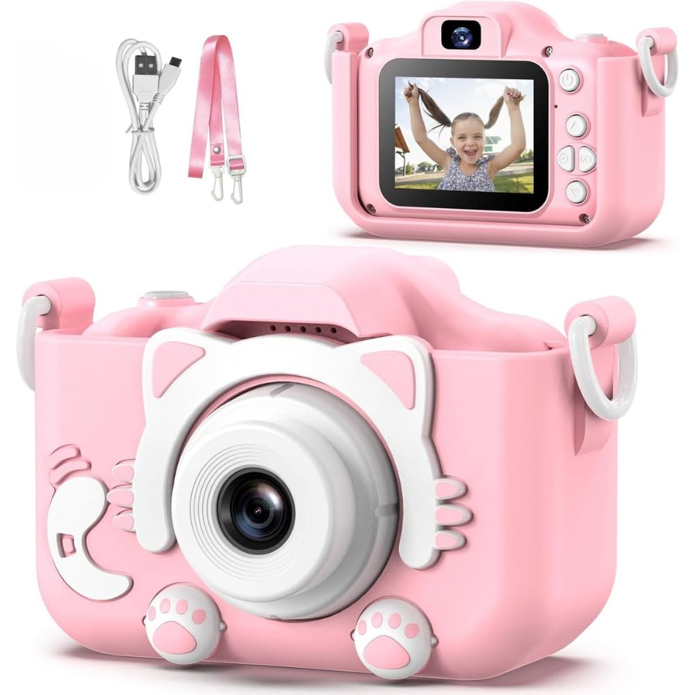 Câmera Digital Infantil Portátil e Recarregável