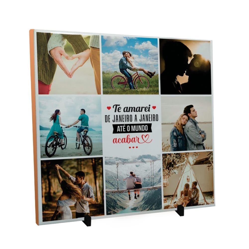 Quadro Personalizado com 8 Fotos e Mensagem (ASIN: B0F8LBQ2Z3)
