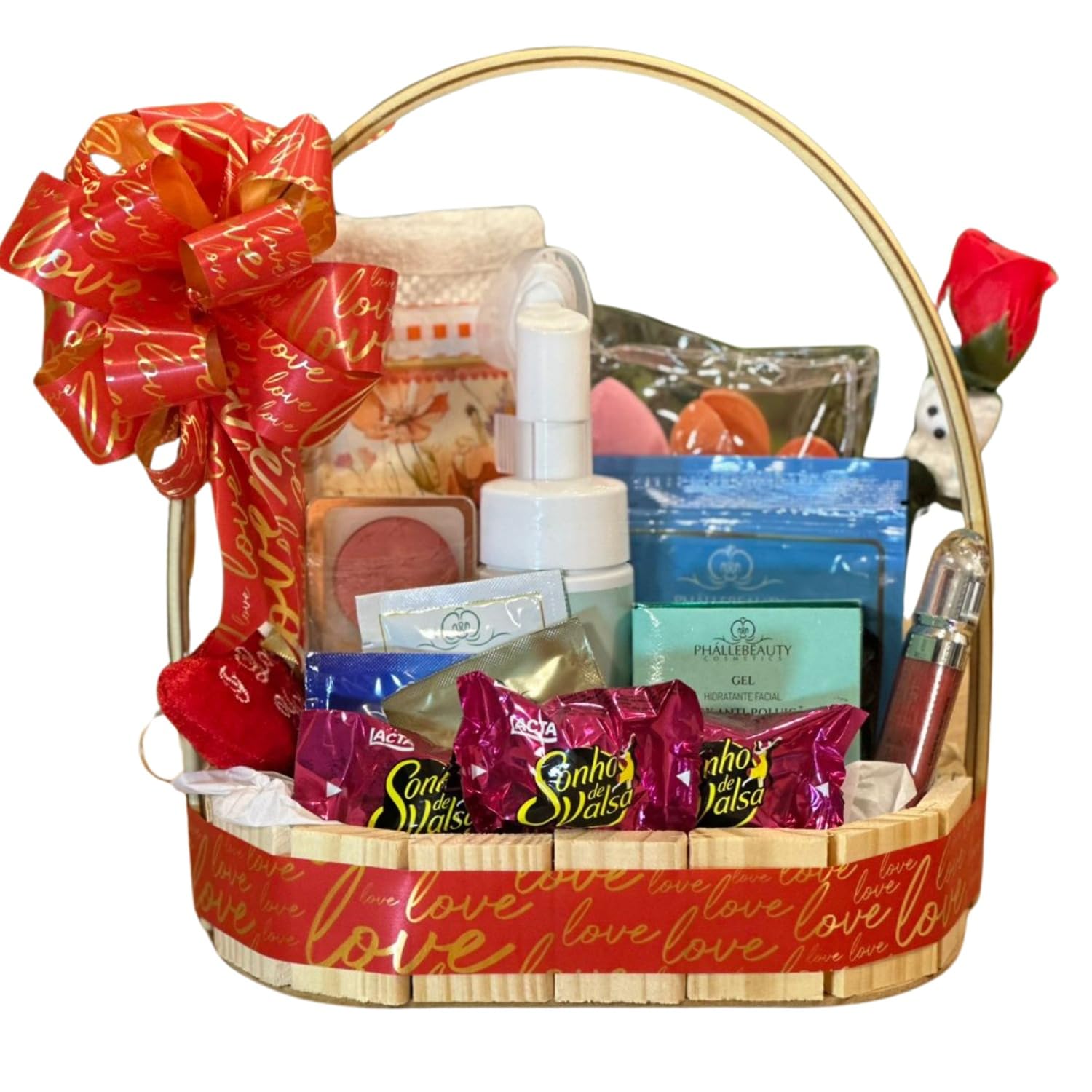 Cesta de Presente Skincare e Chocolate