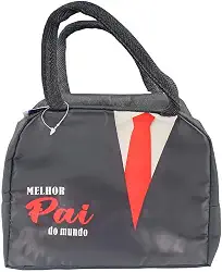 Bolsa Térmica Masculina 22x18cm Edição Pai Moderno
