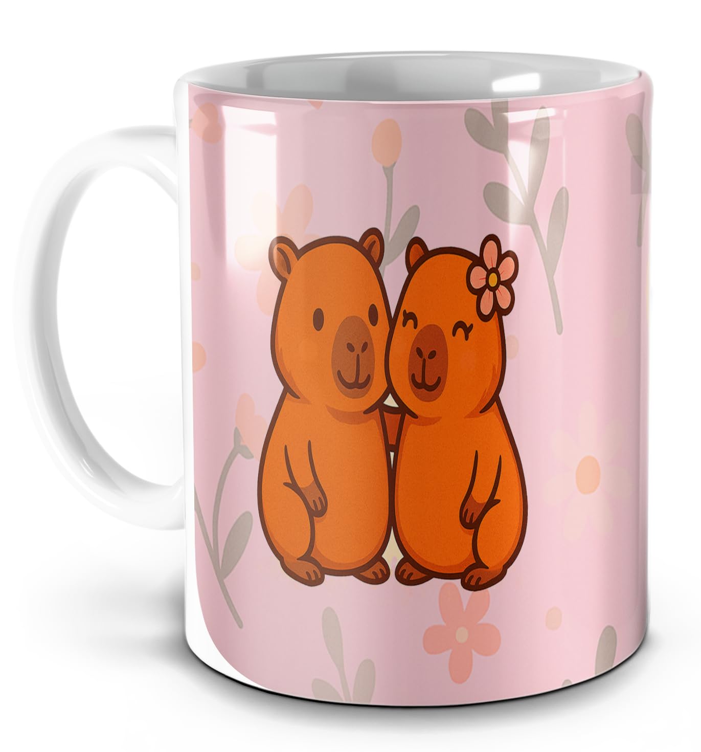 Caneca Fofa Capy-Amiga Branca