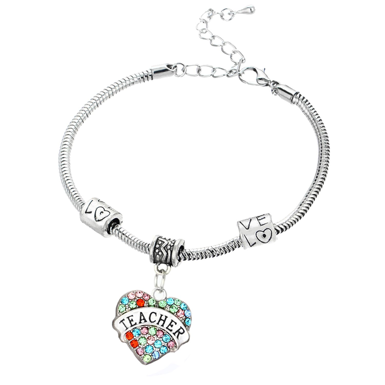 Pulseiras de Coração Strass para Agradecimento