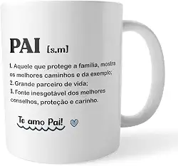 Caneca Pai Definição – Carinho e Gratidão