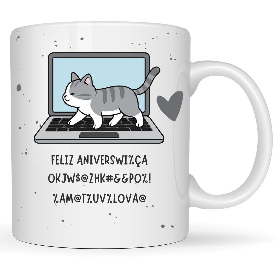 Caneca Gato Divertida