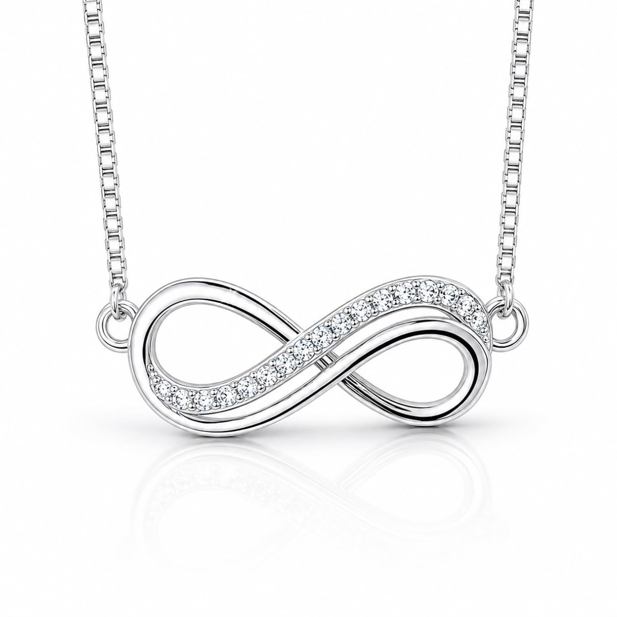 Colar Infinito Banhado a Prata 925 com