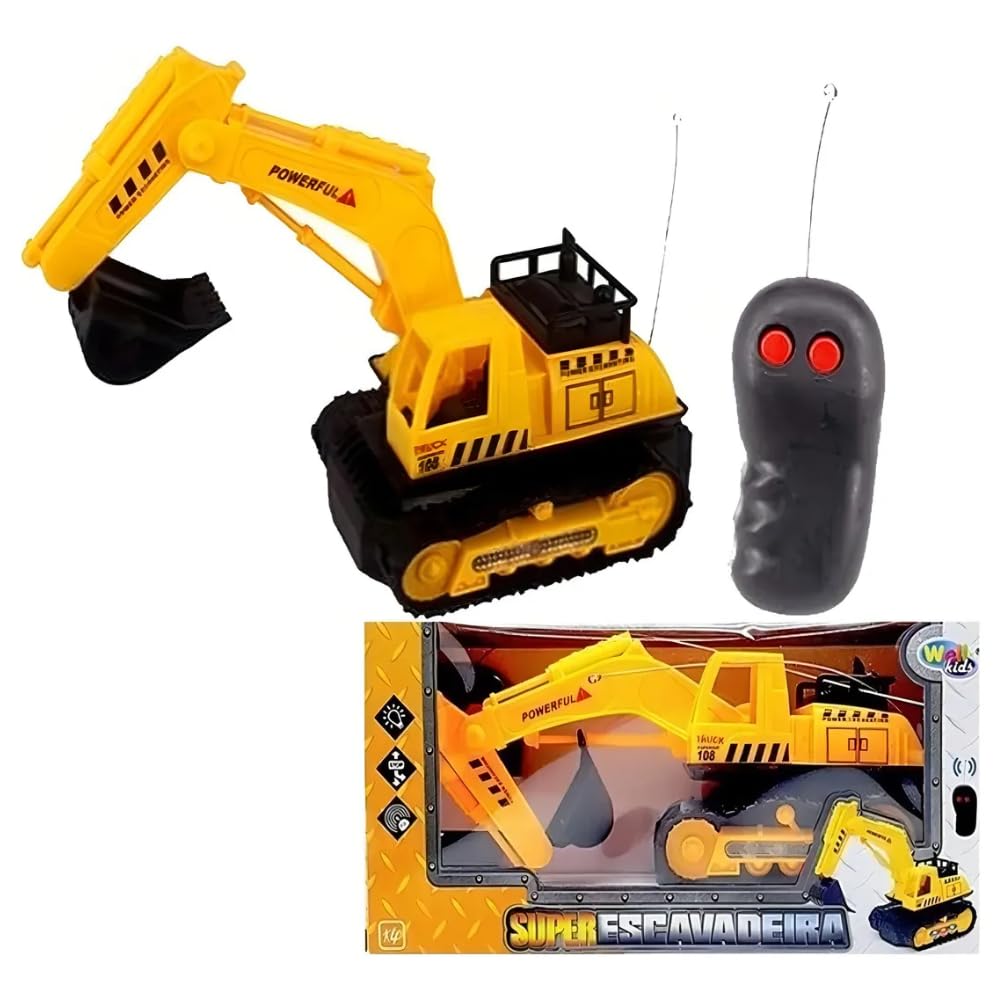 10. Escavadeira Controle Remoto Infantil