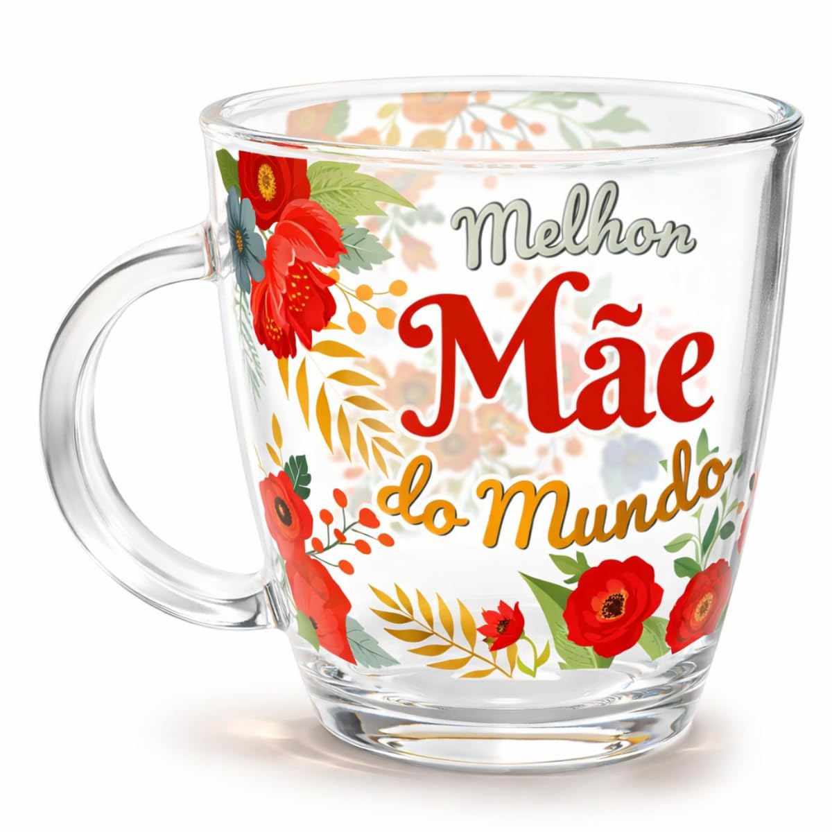 Caneca Decorada com Estampa Floral