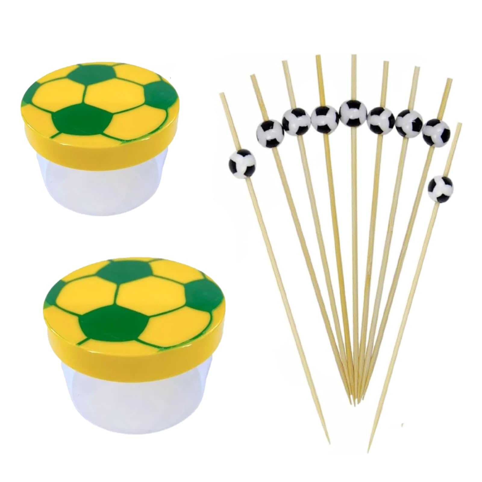Kit Festa Brasil na Copa do Mundo Decoração Mesa Buffet (30 unidades)