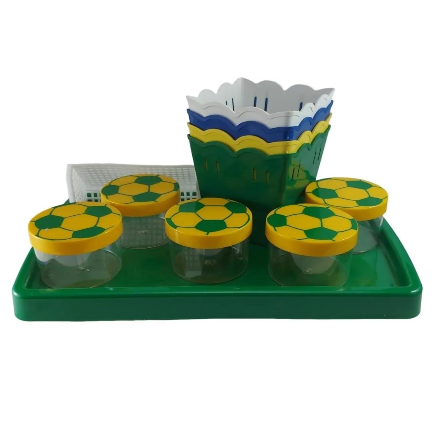 Kit Festa Brasil na Copa do Mundo Decoração Mesa Buffet (29 unidades)
