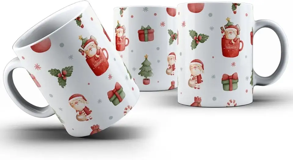 Caneca Feliz Natal Porcelana