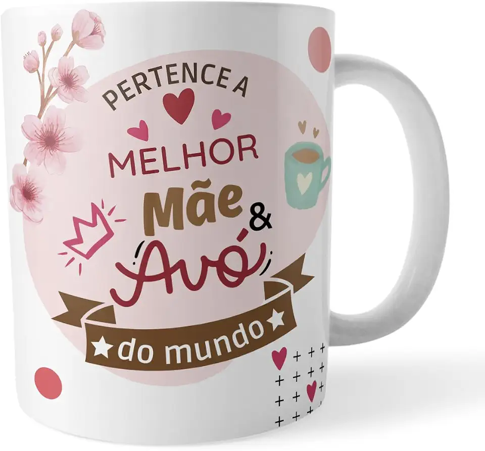 Caneca Melhor Mãe e Avó do Mundo