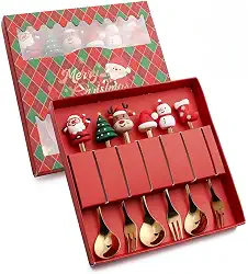 Colheres de Café Natal 6 Peças