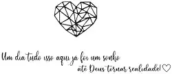 Coração Geométrico Decorativo MDF Personalizado