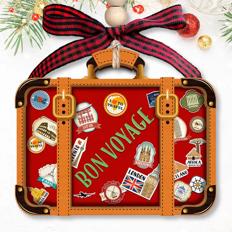Ornamento de Viagem para Árvore de Natal