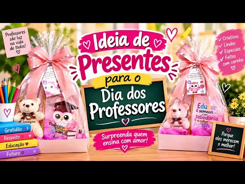 Ideias de presente para o dia dos professores| simples e fácil😍